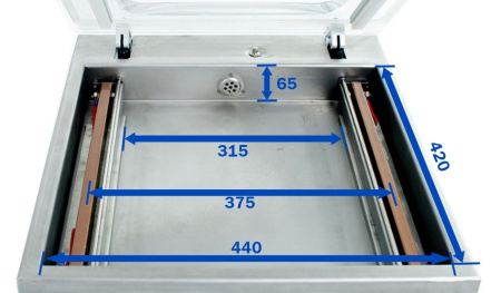 Вакуумный упаковщик DZQ-400/2H Foodatlas Eco